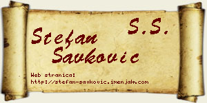 Stefan Savković vizit kartica